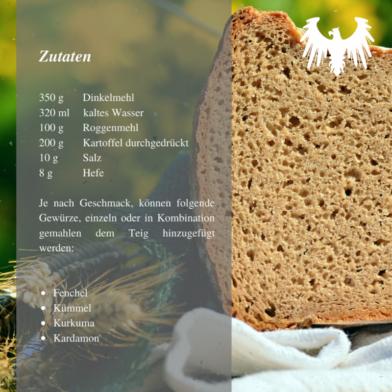 Kartoffelbrot zutaten